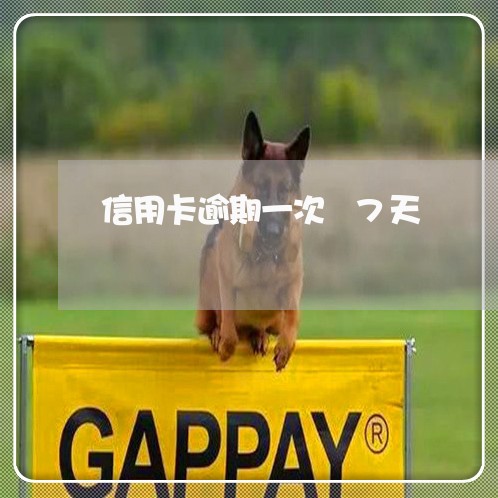 信用卡逾期一次 7天